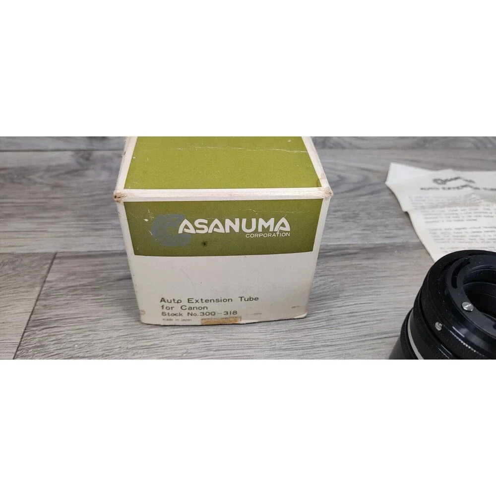 Asanuma Auto Extension Tube Set for Canon FD FL Mount Macro Photography Japan